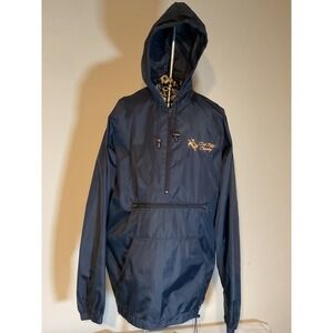 Luna Pier Cody Rodeo Company Mens Navy Blue Anorak Windbreaker Jacket Large